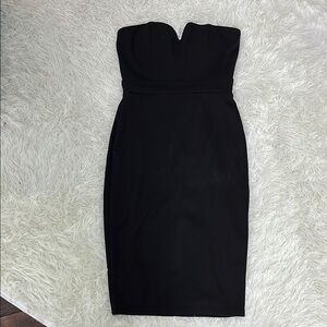 Elegant Black Strapless Dress